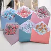 Gift Wrap 4pcs Letter Pads 2pcs Envelopes Kawaii Flowers Writing Paper Wedding Invitation Message Notes Postcards Cover Korean Stationery