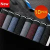 10PcsSet Mens Underwear Ice Silk Men Boxer Shorts Breathable Mesh Boxershorts Seamless Male Underpants Plus Size 4XL 5XL 240222