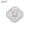 Necklaces Top Quality Aaa Cubic Zirconia Crystal Big Charm Diy Jewelry Spacer Pendant Connectors for Pearls Jewellery Making