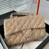 Designer Bag Women Purse Luxury Weave Shoulder Crossbody Handbag Classic Flap Chain Messenger Handväskor Casual Gold Hardware Shopping Beach Väskor