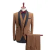 Costumes pour hommes hommes pour mariage d'affaires blazers élégants vêtements de mariage complet formels pantalons vestes Costume de luxe