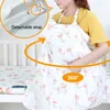 Breathable Baby Feeding Nursing Covers Mum Breastfeeding Nursing Poncho Cover Up Adjustable Privacy Apron Outdoors Nursing Cloth 240219