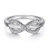 Cluster Rings Fashion Trend S925 Silver Inlaid 5A Zircon Diamond Wedding Ring Row Infinity Symbol