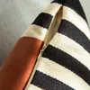 Pillow White Black Stripe Pillows Brown PU Case 45x45 Decorative Cover For Sofa Chair Modern Home Decorations