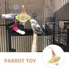 Inne zaopatrzenie ptaków Parrot Grass Ball Toy Parakeet Bilans pociąg żucia ptaki zabawki Papugi wiszące niszczenie klatki akcesoria