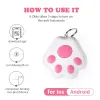 Rastreadores cão garra mini rastreador gps para cães gato crianças idosos dispositivo antilost localizador tracer animais de estimação colar chave rastreamento