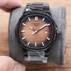 Relojes de diseño para hombre de oro rosa Reloj con movimiento mecánico automático Correa de acero inoxidable de 43 mm Reloj de pulsera resistente al agua de alta calidad Montre De Luxe