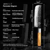 Kiten Knoves Grandsharp 6,7 -calowy nakiri nóż oliwne drewno rękojeści ręcznie robione japońskie aus10 stalowe noża kuchenne Kuche kuchenne narzędzie do gotowania Q240226