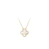 2024 18K Vergulde Kettingen Luxe Designer Ketting Bloemen Klavertje Vier Fashional Hanger Ketting Bruiloft Sieraden