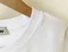 women designer clothes top Crop White Classic embroidered letters pure cotton comfortable and breathable