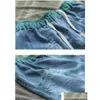 Dżinsowe dżinsy dżinsy dżinsowe wersja dziura elastyczna talia swobodne spodnie haren spodni do kostki spodnie na wysokie pasy rozryte de otjic