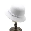 Женский элегантный цилиндр во французском стиле ретро, женские шляпы с маленькими полями, женская кепка-ведро, новинка 2024 года, осенне-зимние женские кепки