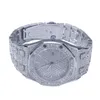 Мужские часы, роскошные часы Iced Out с CZ, позолоченные часы с бриллиантами для женщин, квадратные кварцевые наручные часы, лучшее качество