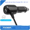 Chargers High Speed ​​Car Charger för Nintendo Switch med laddningskabel USBC Car Charger Car DC Charger för Nintendo Switch Lite