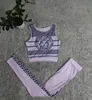 24SS News Women's Tracksuits Fashion Sports Vest Pants Casual Fashion Yoga Set J2865