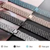 Kettingarmband voor Xiaomi Mi Band 7 Pro Rieme Case Protector Diamond Metal Watch Band voor Mi Band 7 Pro Protective Cover Bumper Frame