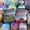 Back 12 Pieces/lot Tin Box Dream Unicorn Mini Wedding Candy Storage Box Mac Makeup Jewelry Pill Case Coin Earring Headphones Gift Box