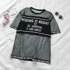 Mode chemise creuse femmes Sexy Transparent haut d'été femmes à manches courtes T-shirt ample femmes T-shirt 240226