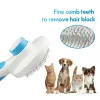 Masbrill pente para remoção de pelos de gatos, escova macia para limpeza de pelos de gatos, produtos de beleza, escova de massagem para cães e gatos