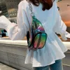 Sac de taille pour femmes, Streetwear étanche, sacs de ceinture, sac banane pour filles, pochette holographique pour téléphone, sac de sport Heuptasje13181