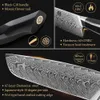 Kök Knivar Xinzuo 7,3 tum Santoku Knife VG10 Damascus Steel Ergonomics Hantera nya kök Knivar Persistens Skarpa Cleaver Meat Knife Q240226