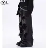 Men's Jeans Baggy Hole Man Woman American Vintage Black High Waist Denim Pants Hip Hop Gothic Unisex Spring Autumn Wide Leg Trousers