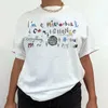 Camiseta feminina mirrorball na moda música t camisa egirl y2k streetwear gráfico topos solto manga curta grunge estética t-shirts roupas femininas