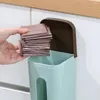 Opslagflessen Plastic vuilniszakdispenser Creatief met deksel Kruidenier Vuilnishouder Box voor keuken Badkamer