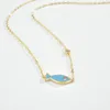 Pendants VEWANT 925 Sterling Silver Enamel Fish Turquoise Pendant Choker Chain Necklace 2024 Fine Jewelry Crystal