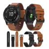 Band de montre de chaîne Fenix 7x 7 Bands en cuir 26 22 mm Quickfit Remplacement ACCESSOIRES STRACS BRANCET pour Garmin Instinct Fenix 6x 6