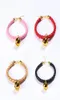 Colliers de chat laisse collier en cuir détachable sécurité PU avec cloche chaton pour chaîne noir rose rouge 6829278