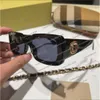 2024 여성을위한 새로운 스타일의 금속 광장 선글라스 세련된 브랜드 스트리트 뷰 관광 안티 눈부심 남성 선글라스