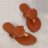 Tory Sandals Famous Designer Women Miller Slides Soft Leather Brown Pink Black Loafers Beach Shoes Burches Sandal dhgate bracelet Slippers Luxury Woman Flip Flops