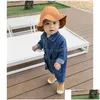 Rompers Baby Jumpsuits No Bag Spring And Autumn Japanese Korean Version Girls Romper Childrens Clothes Boy Denim 231010 Drop Deliver Dhxe2