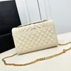 5A-kwaliteit Echt lederen designertas Dames schoudertas Echt leer balpatroon kleine letter envelop Ketentassen Crossbody Handtassen Dames luxe portemonnee