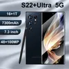 Android Smartphone S22 + Ultra 6,6 pouces grand écran 5 millions de pixels Android 11 Phones mobiles System 4G Smartphone 3 Go + 64 Go.Pas Samsung