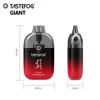 New Coming Tastefog Giant 12000 Puffs Transparent Oil Tank 12K Disposable Vape E-Cigarette With RGB Flshlight Airflow Contronl 12 Flavor In Stock