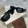 Vintage męskie okulary litera czarne okulary przeciwsłoneczne prostocie senior feel klasyczny Sonnenbrille Travel Sport Owwony okularów przeciwsłonecznych Trendy tiktok PJ001 E4