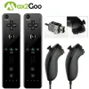 Manettes Contrôleur de manette à distance sans fil Compatible pour Console Nintendo Wii U Nunchuck télécommande Joystick Joypad