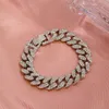 Bracelet cubain incrusté de diamants, ins wind punk, chaîne épaisse, bracelet pour hommes et femmes, offre spéciale