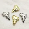 Tillbaka ny ankomst 26x20mm 100 st Rhinestone Heart Charm för handgjorda halsband örhängen DIY -delar smyckesfyndkomponenter