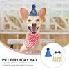 Vêtements pour chiens, ensemble de chapeaux et nœuds papillon, accessoires de noël, fournitures de fête d'anniversaire, chapeaux pour animaux de compagnie