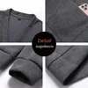 Men's Sweaters Spring Autumn Men Casual Knitted Cardigans Jackets Coats Mens Button V Neck Formal Fashion Tops Plus Size 8XL