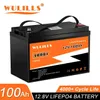 Yeni 12V 24V 48V 100AH ​​200AH 200AH 280AH 300AH LIFEPO4 Pil Paketi Lityum Demir Fosfat Pilleri Güneş Teknesi için Yerleşik BMS