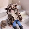 Giacche Josaywin Giacca per bambini Cappotti Bambino Bambini Ragazzi Leopard Parka Pile di lana per ragazze Capispalla