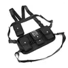 Waist Bags Fashion Tactical Chest Rig Unisex Function Streetwear Hip Hop Bag Adjustable Nylon Letter Vest