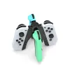 Laddare 4 i 1 laddningsstativ för Nintendo Switch OLED -handtag avtagbar greppladdare för JoyCon Handle Controller Game Accessories