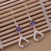 Dangle Earrings AE394 Trendy Wholesale Fashion Jewelry Amazing Heart Inlaid Stone /bpvakhca Bqiakhpa