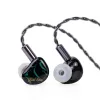 Casque Kiwi Ears Cadenza Pilote dynamique en béryllium 10 mm Câble en cuivre tressé IEM 4 cœurs avec une terminaison asymétrique de 3,5 mm Précommande