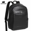 Bison Denim oryginalna skórzana moda plecak 15 cali laptopa torba podróżna plecak szkolna dla nastolatków jakość Mochila N200361250G